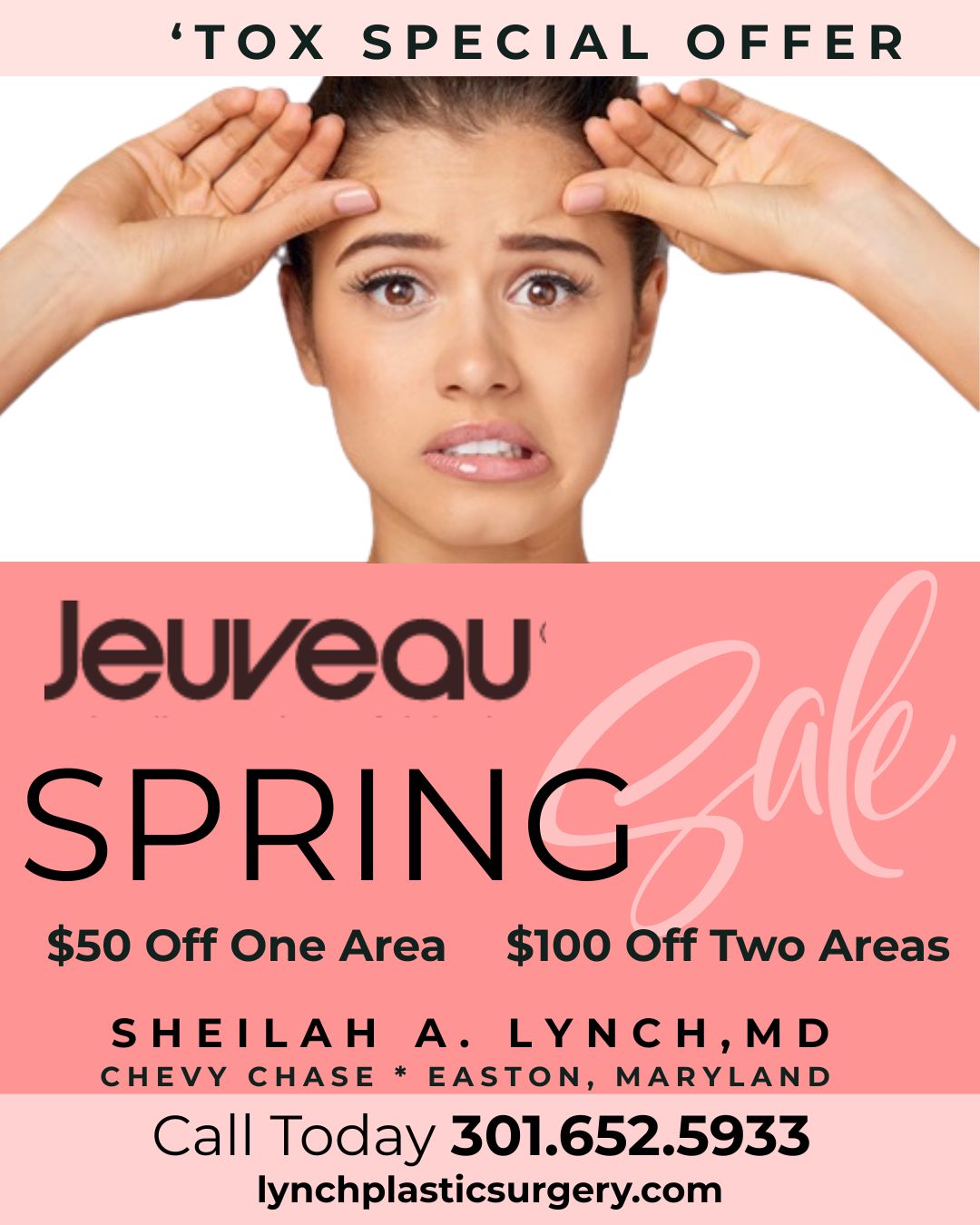 Promotions Specials BOTOX Special Chevy Chase - Botox Special Easton Maryland Jeuveau Botox Alternative