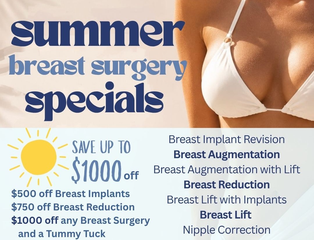 Promotions Specials up to $1000 off Breast Surgery