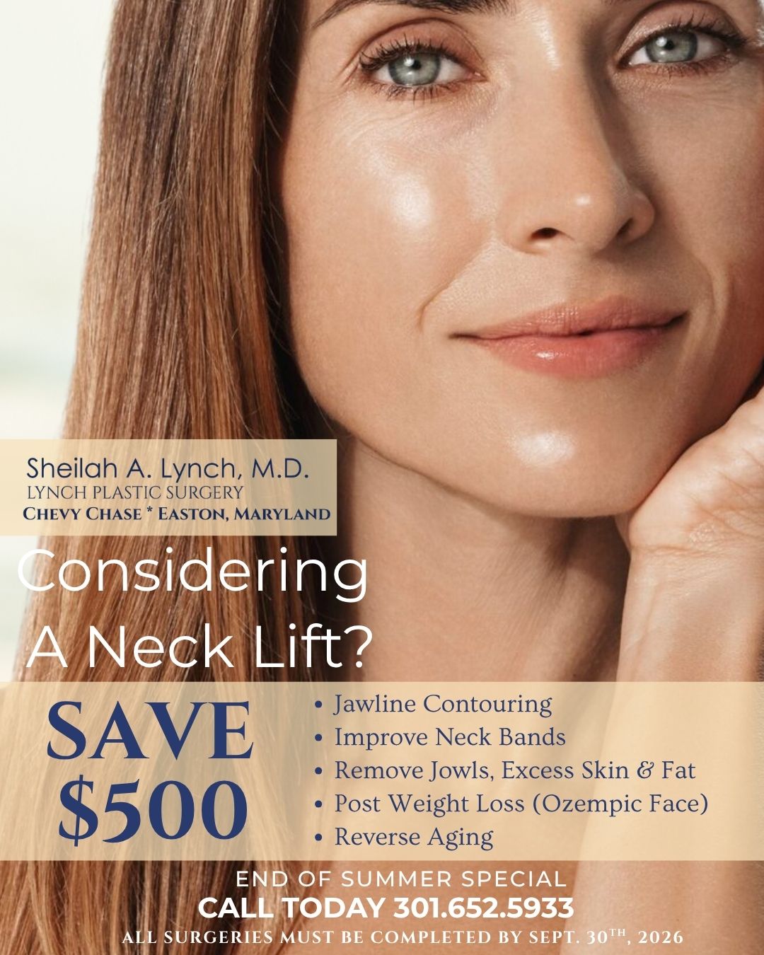 $500 off Neck Lift Easton $500 off Neck Lift Chevy Chase. 0% interest Neck lift Payment Plans Plastic surgery financing facelift financing face lift payment plan